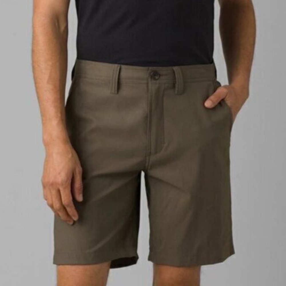 Prana Alameda Short Army Green 9” Outdoor Performance Preppy Gorpcore-36